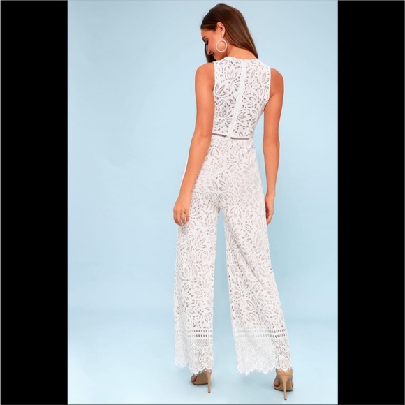 Bride lace lulus jumpsuit - Picture 3 of 6